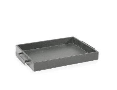 Leather Serving Tray with Handles - Salisbury & Manus