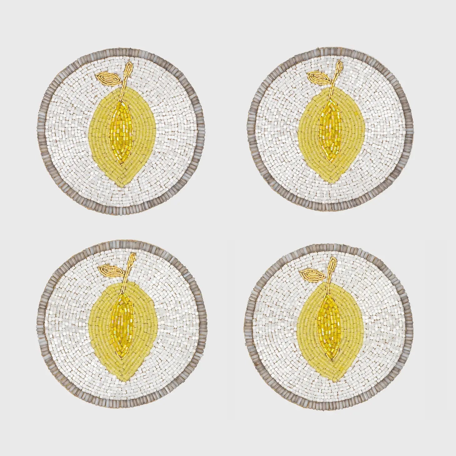Lemon coasters- set of four