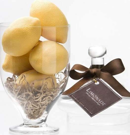 Lemon soaps in an apothecary jar - Salisbury & Manus