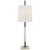 Lexington Medium Table Lamp in Bronze and Alabaster with Linen Shade - Salisbury & Manus