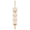 Liaison Statement Sconce in Antique-Burnished Brass with Crackle Glass - Salisbury & Manus