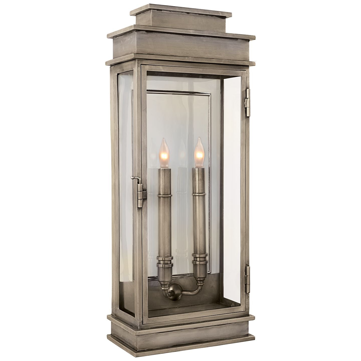 Linear Lantern Tall in Antique Nickel - Salisbury & Manus