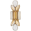Lloyd Large Jeweled Sconce in Soft Brass with Clear Crystal - Salisbury & Manus