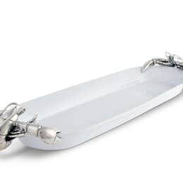 Lobster Oblong Stoneware Tray