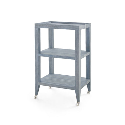 LUTHER SIDE TABLE, COLONIAL BLUE SHIMMER