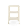 LYSANDRA SIDE TABLE, CANVAS CREAM