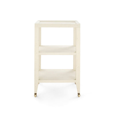 LYSANDRA SIDE TABLE, CANVAS CREAM