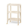 LYSANDRA SIDE TABLE, CANVAS CREAM