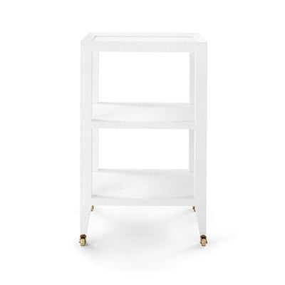 LYSANDRA SIDE TABLE, CHIFFON WHITE