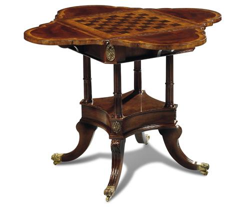 Mahogany Games Table - Salisbury &amp; Manus