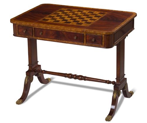 Mahogany Games Table - Salisbury &amp; Manus