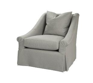 Marquette Loose Back Dressmaker Chair - Salisbury &amp; Manus