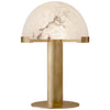 Melange Desk Lamp in Antique-Burnished Brass with Alabaster Shade - Salisbury & Manus