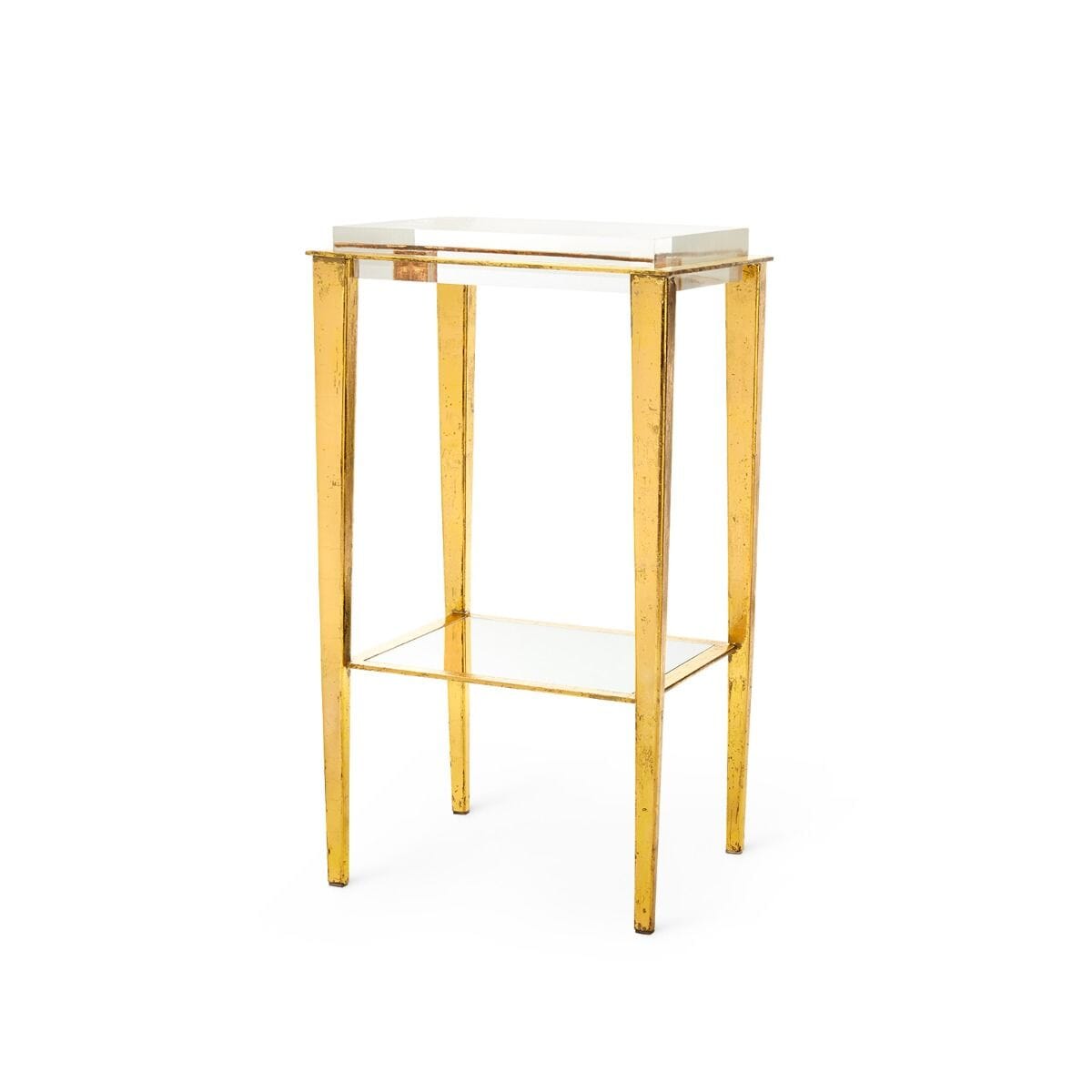 MILEY SIDE TABLE, GOLD LEAF