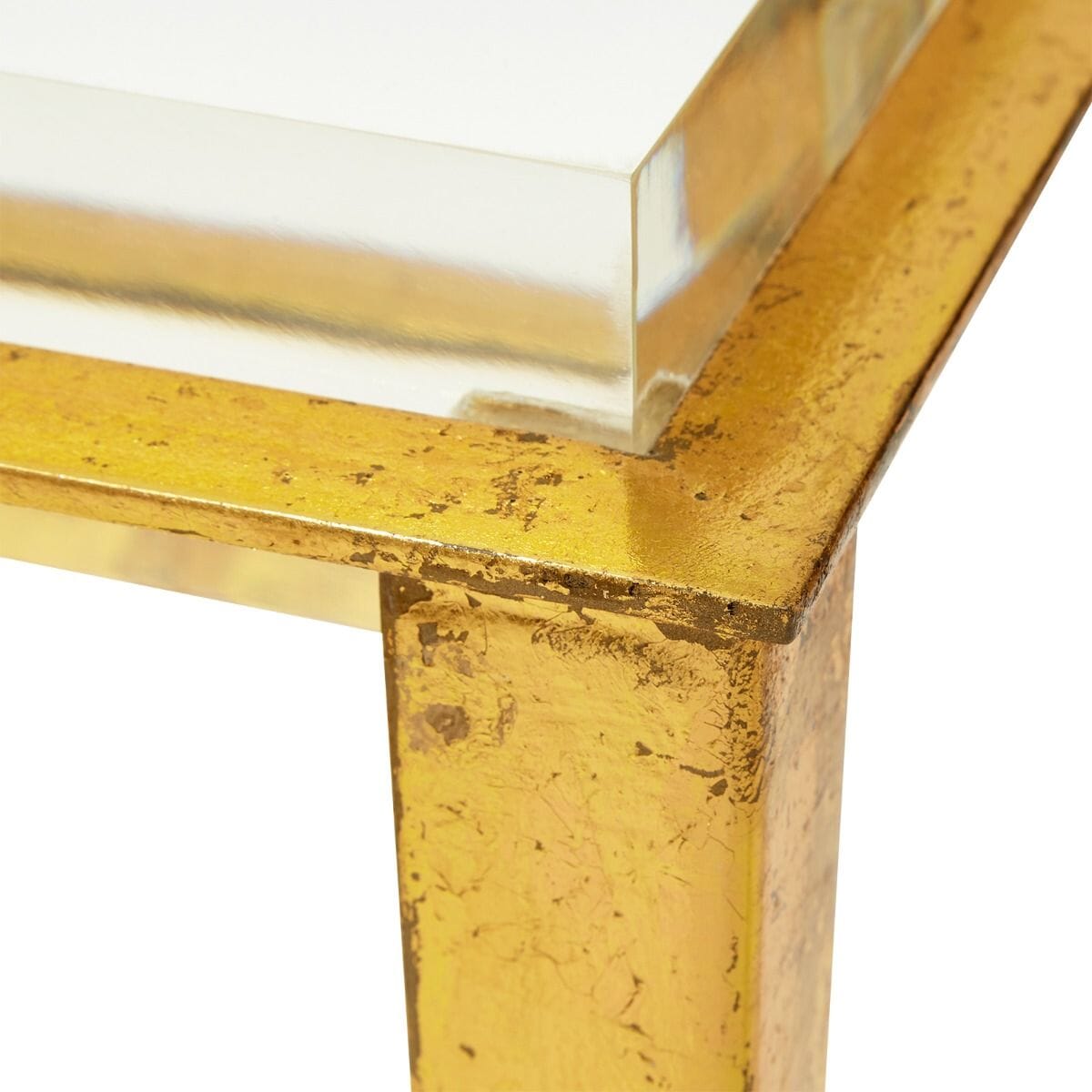 MILEY SIDE TABLE, GOLD LEAF