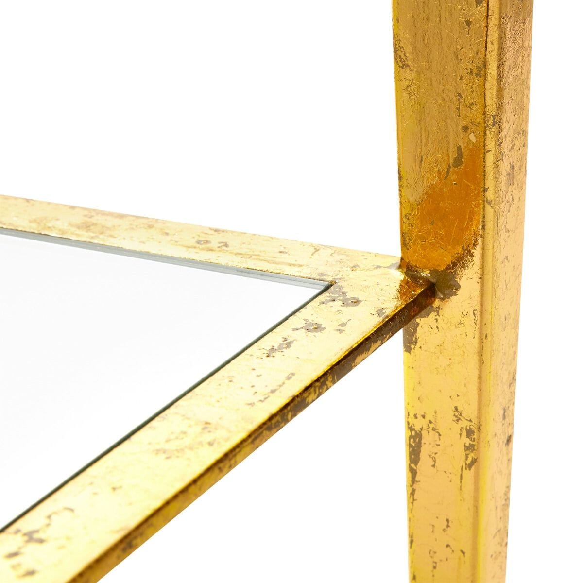 MILEY SIDE TABLE, GOLD LEAF