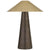 Miramar Accent Lamp in Crystal Bronze with Antique-Burnished Brass Shade - Salisbury & Manus