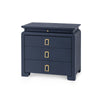 MUNGO 3-DRAWER SIDE TABLE, STORM BLUE