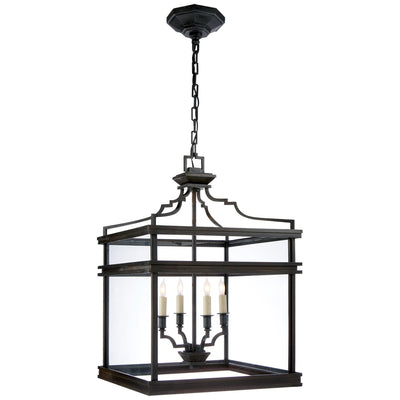 Mykonos Medium Lantern in Aged Iron - Salisbury & Manus
