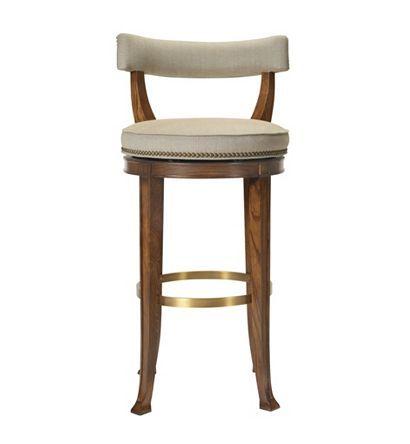 NEWBURY CURVED BACK SWIVEL COUNTER STOOL - Salisbury & Manus