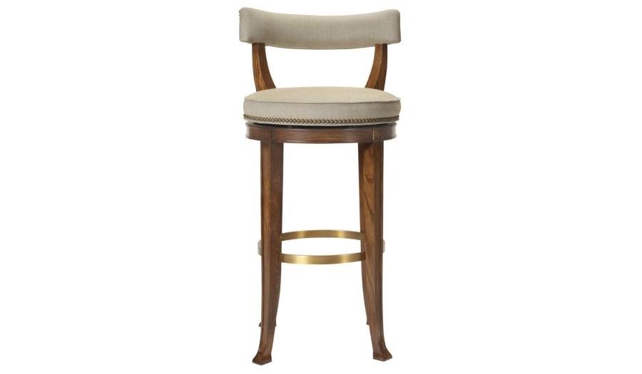 NEWBURY CURVED BACK SWIVEL COUNTER STOOL - Salisbury & Manus