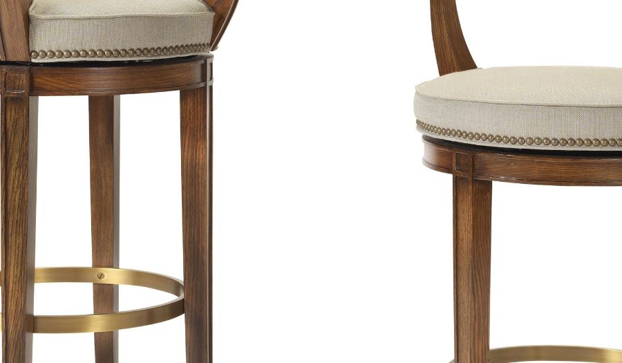 NEWBURY CURVED BACK SWIVEL COUNTER STOOL - Salisbury & Manus