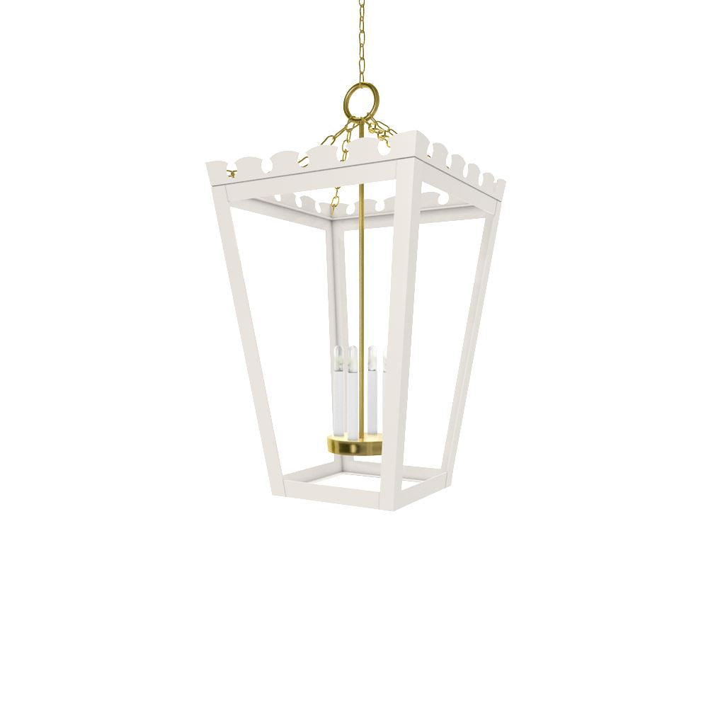NEWPORT LANTERN BRASS- WHITE DOVE - Salisbury &amp; Manus