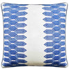Nola Stripe Embroidery Pillow (Navy)