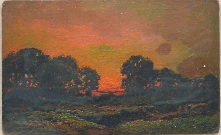 Original Oil on Board, Artist Lebrun Jenkins (1876-1952) - Salisbury & Manus