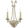 Oslo Sconce in Burnished Silver Leaf with Clear Glass - Salisbury & Manus