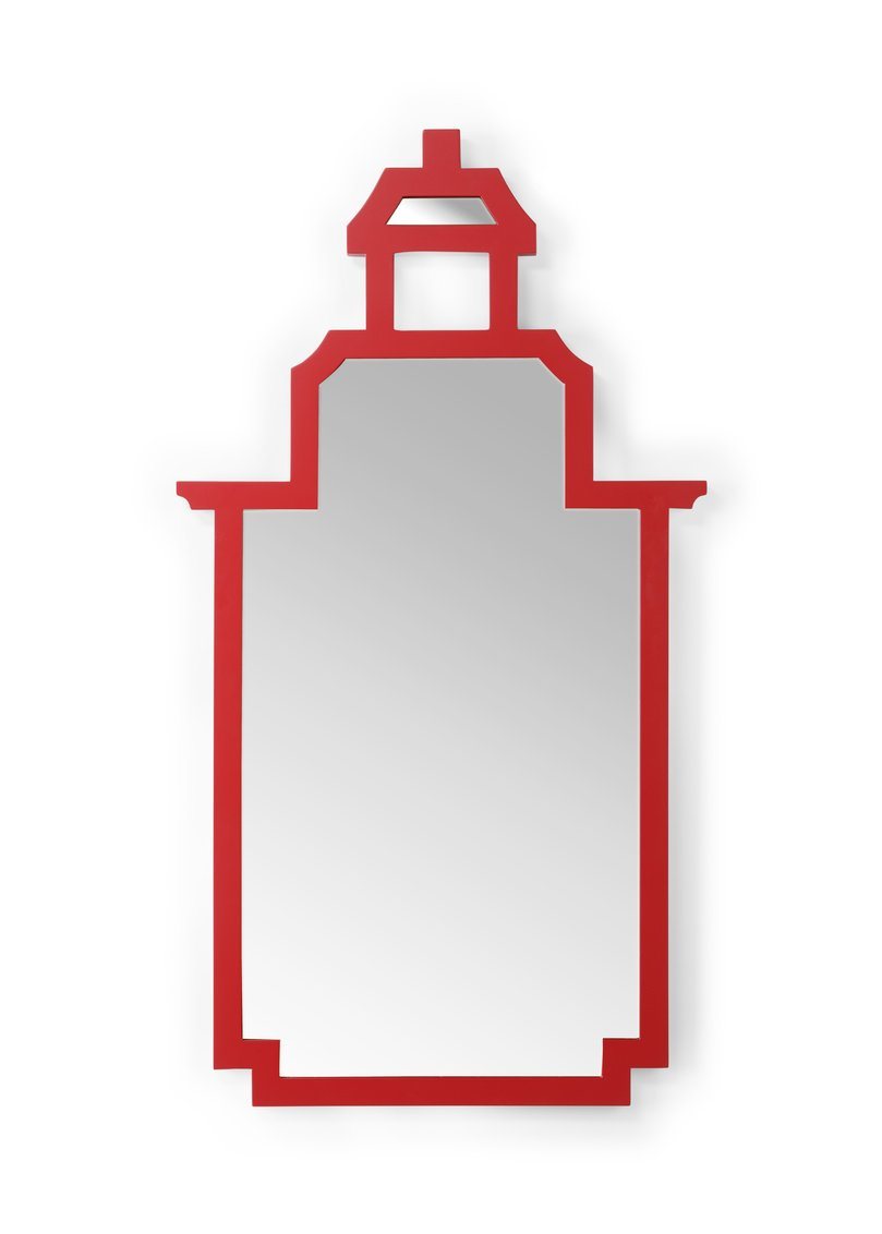 Pagoda Mirror - Red 383679 - Salisbury &amp; Manus