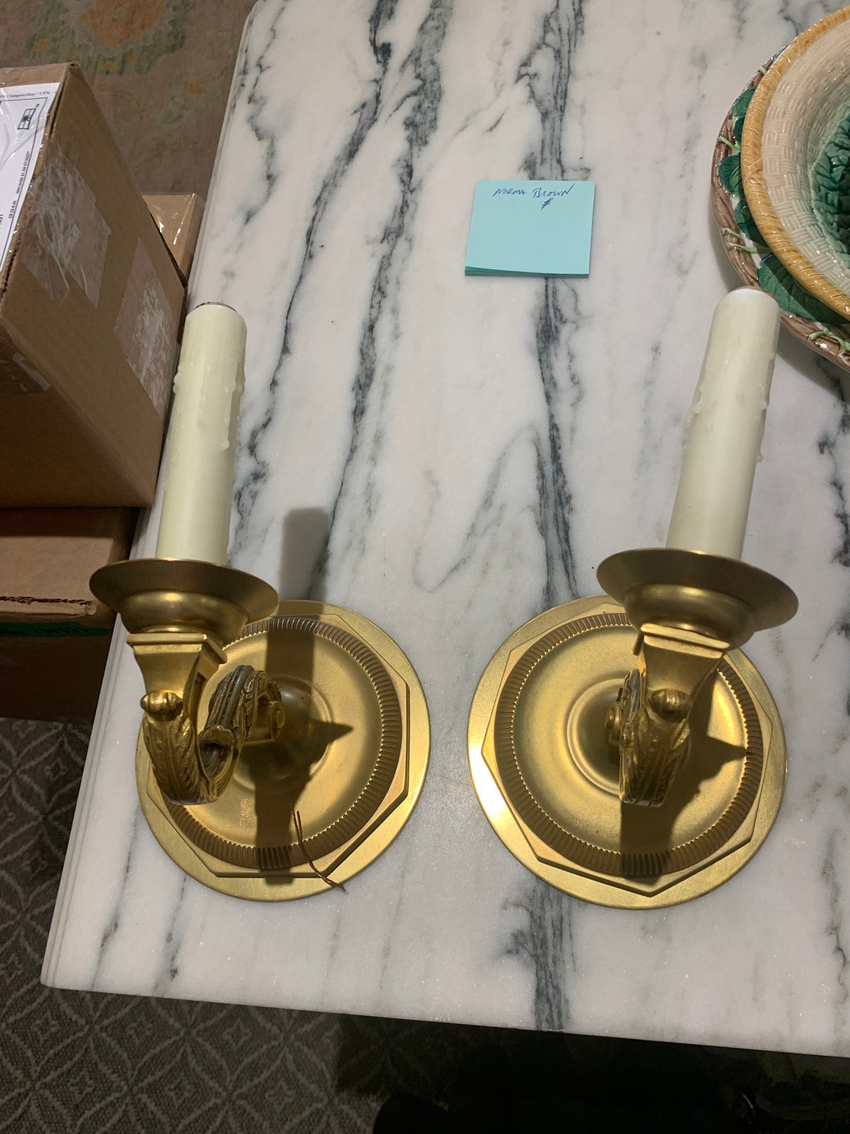 Pair of Candle Sconce