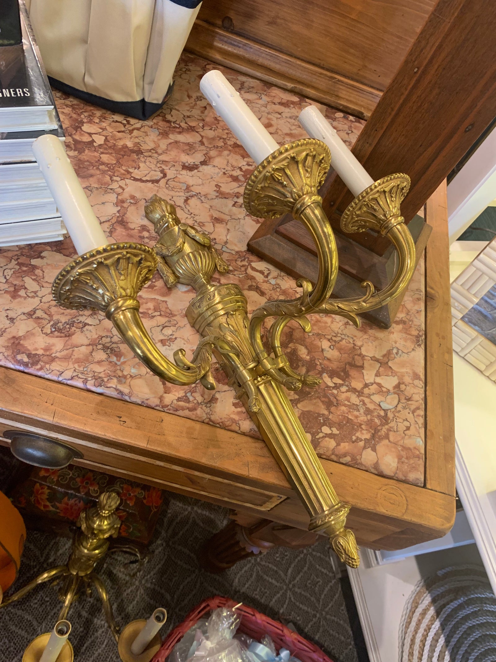 Pair of Candle Sconce