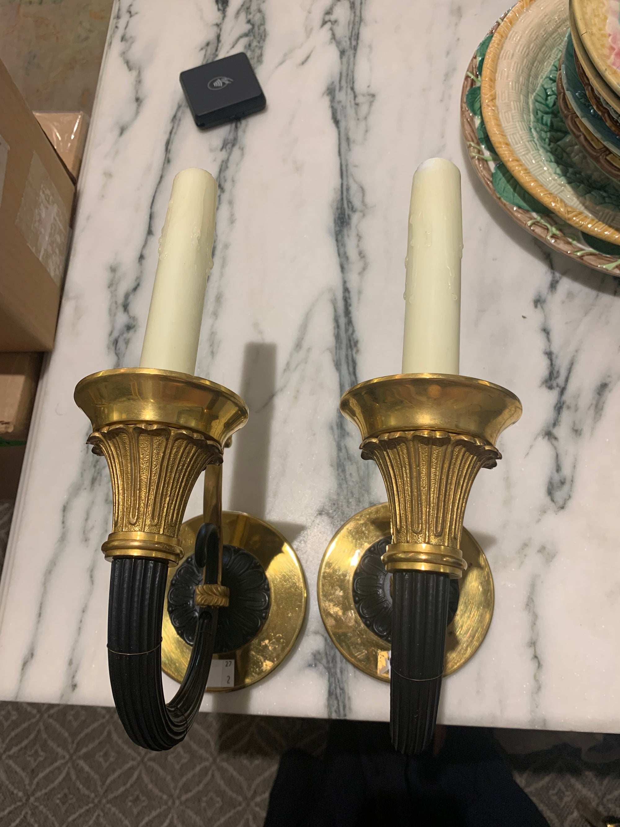Pair of Candle Sconce