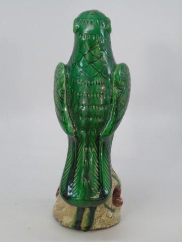 Pair of Chinese Painted Porcelain Parrots. - Salisbury & Manus