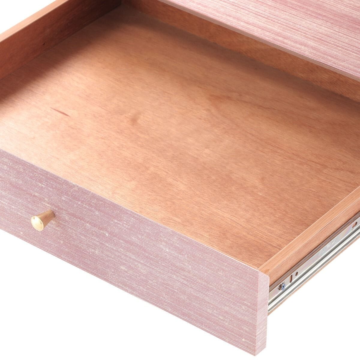 PEDRO 1-DRAWER SIDE TABLE, RASPBERRY SHIMMER