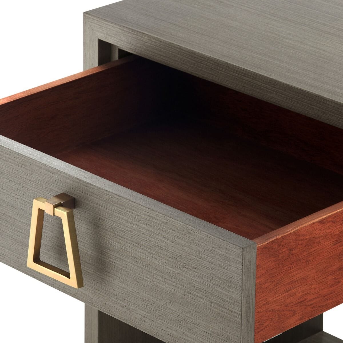 PEPPERDINE 1-DRAWER SIDE TABLE, TAUPE GRAY