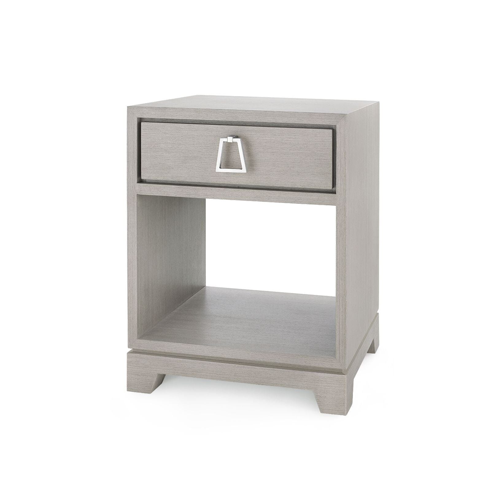 PEPPERDINE 1-DRAWER SIDE TABLE, TAUPE GRAY