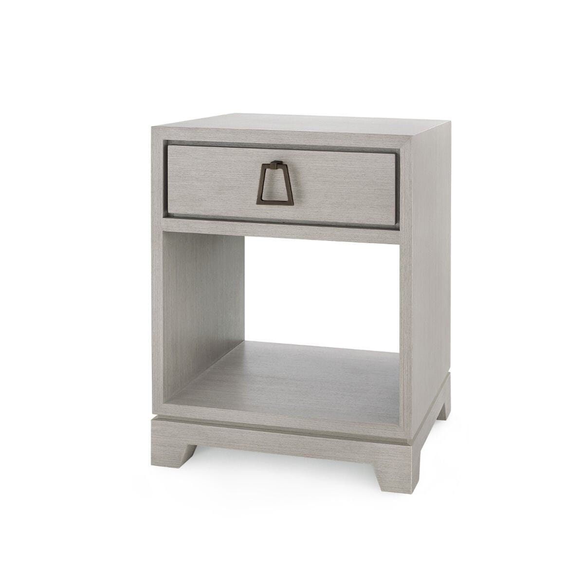 PEPPERDINE 1-DRAWER SIDE TABLE, TAUPE GRAY