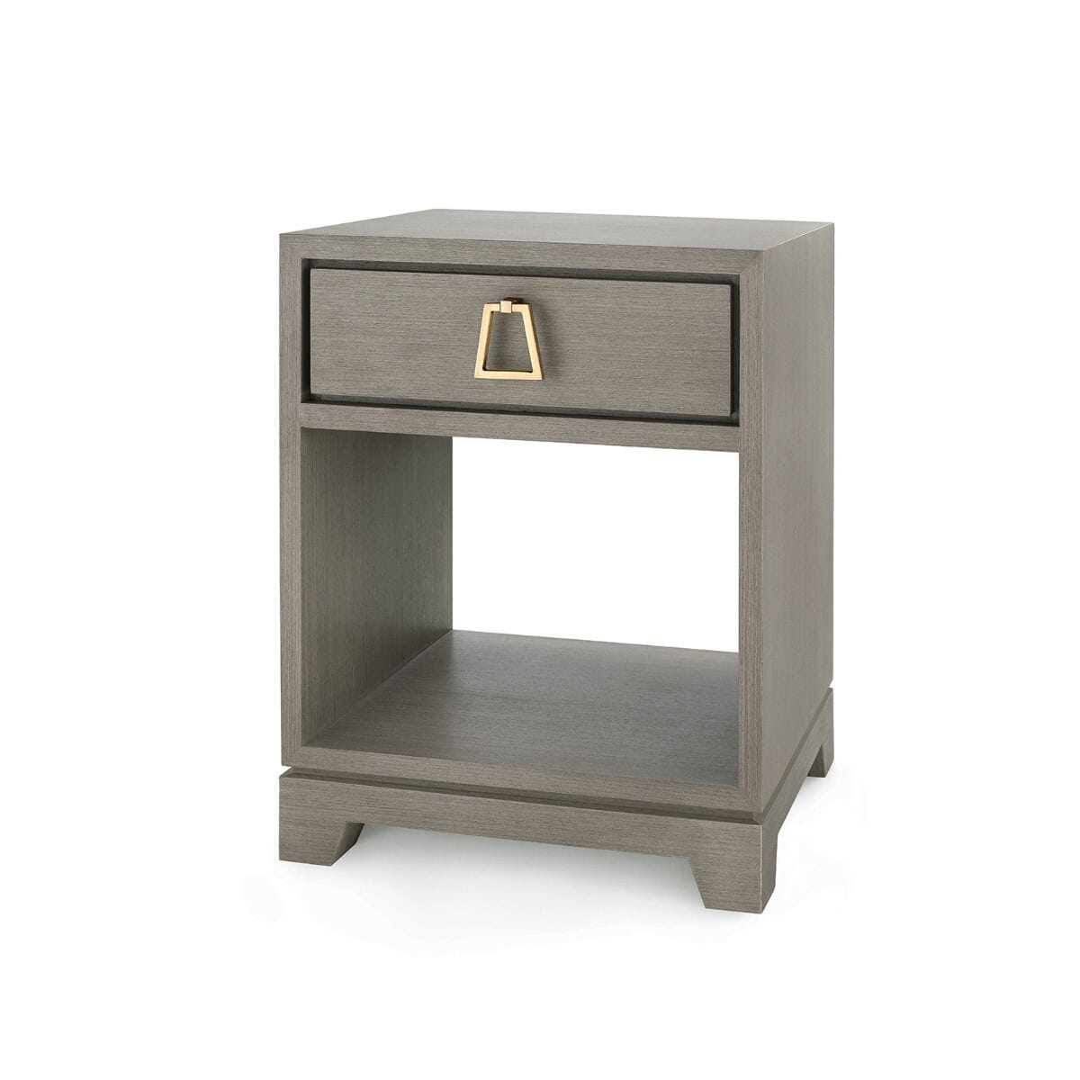 PEPPERDINE 1-DRAWER SIDE TABLE, TAUPE GRAY