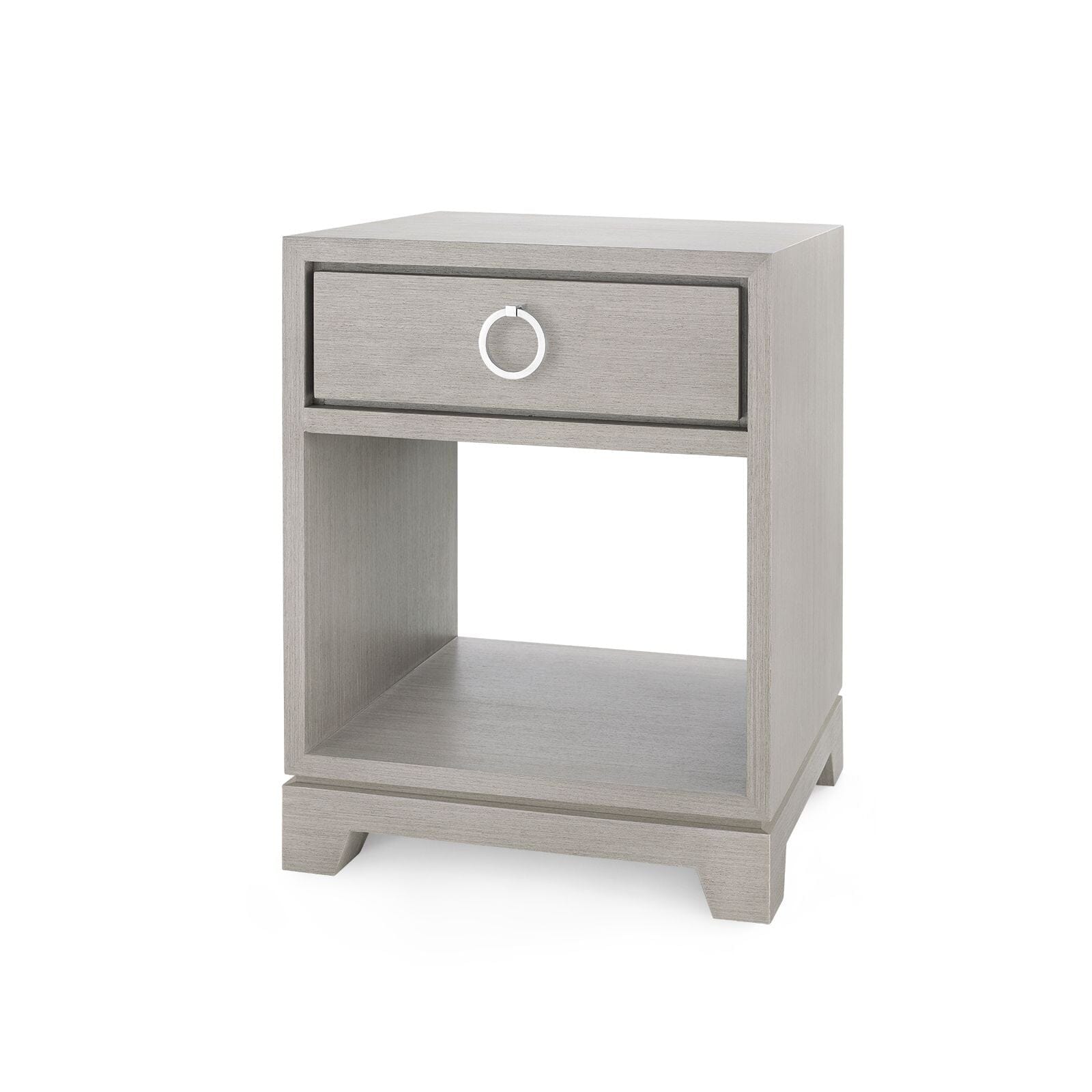 PEPPERDINE 1-DRAWER SIDE TABLE, TAUPE GRAY