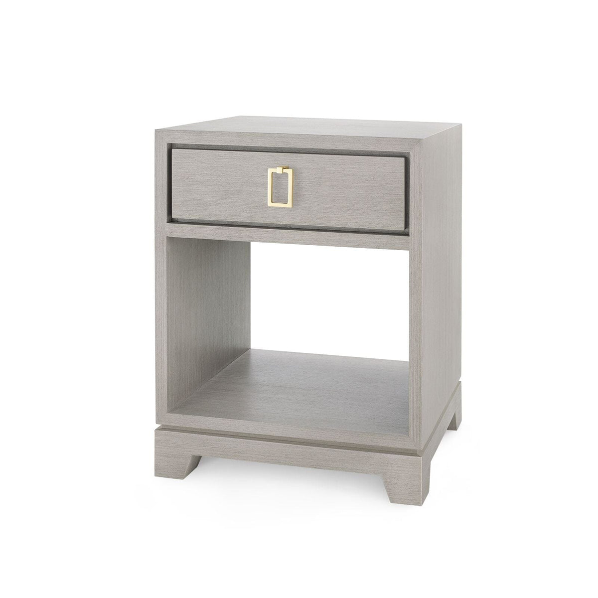 PEPPERDINE 1-DRAWER SIDE TABLE, TAUPE GRAY