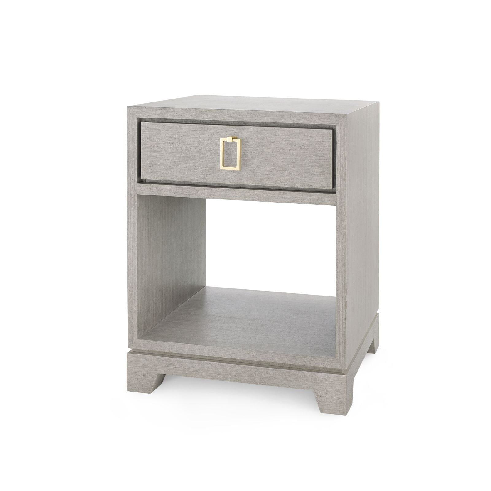 PEPPERDINE 1-DRAWER SIDE TABLE, TAUPE GRAY