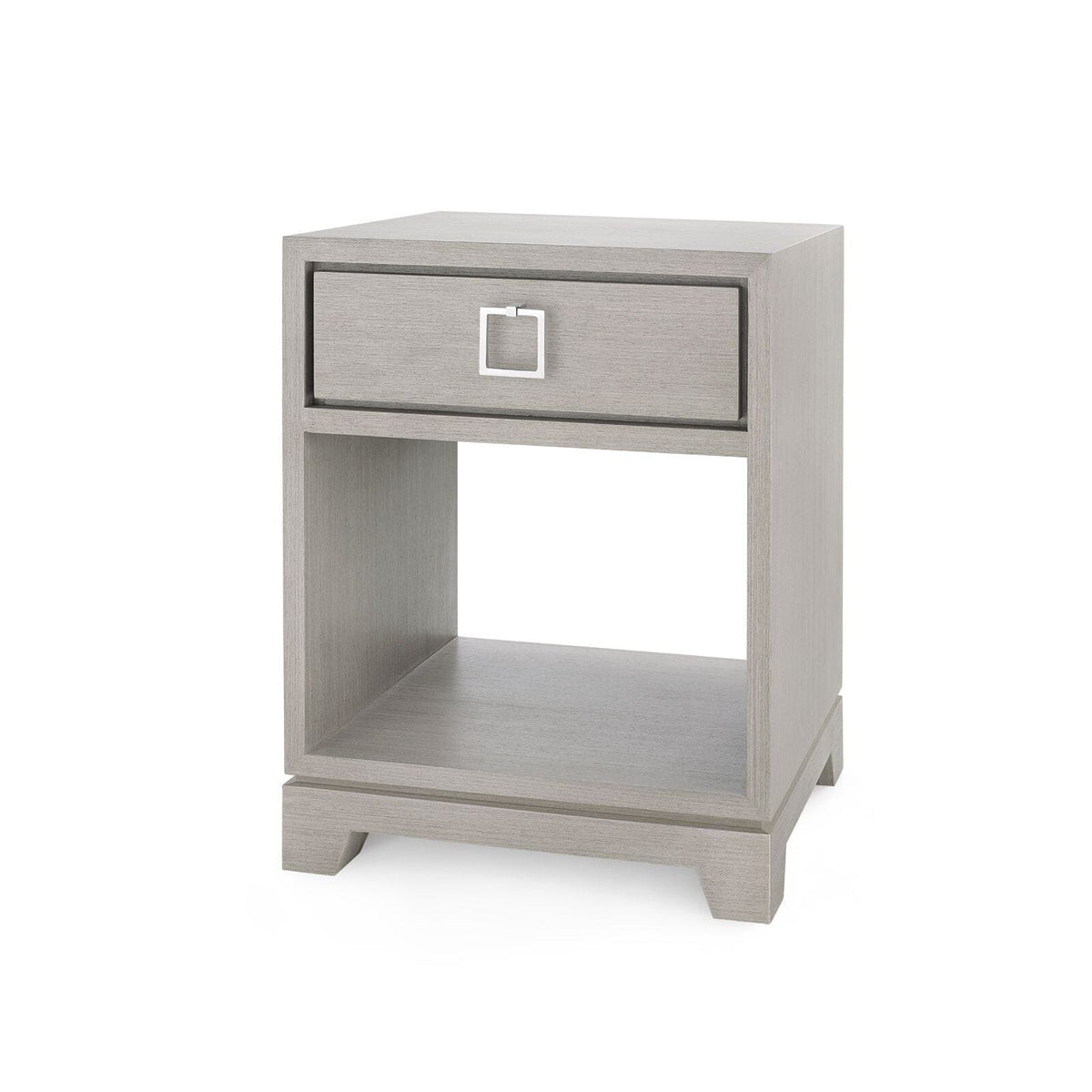 PEPPERDINE 1-DRAWER SIDE TABLE, TAUPE GRAY