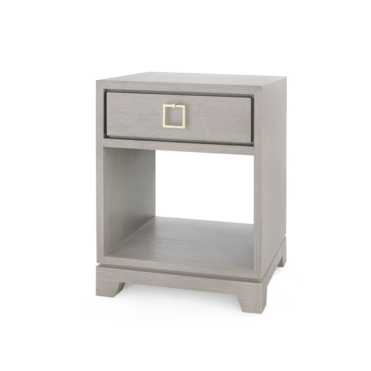 PEPPERDINE 1-DRAWER SIDE TABLE, TAUPE GRAY