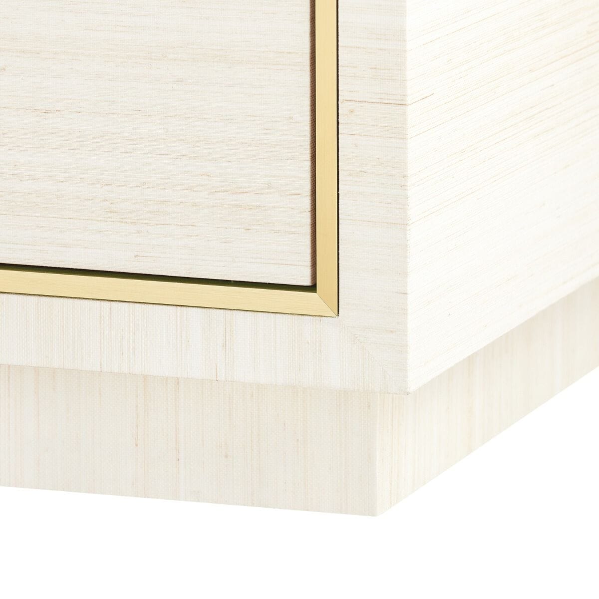 PETER 2-DRAWER SIDE TABLE, LIGHT NATURAL SHIMMER