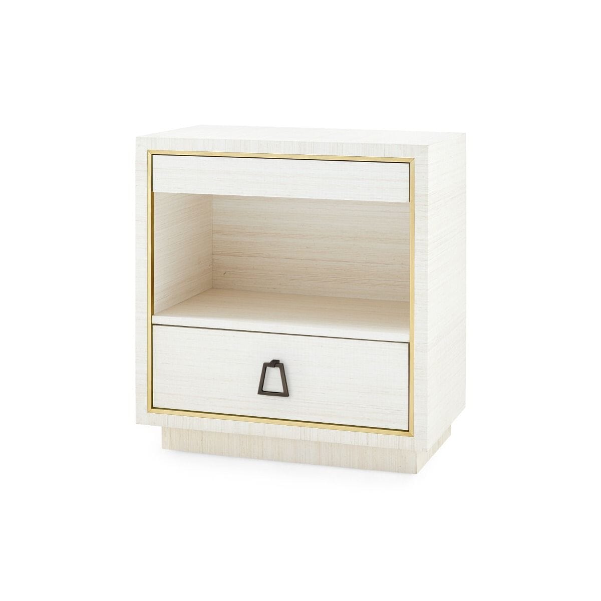 PETER 2-DRAWER SIDE TABLE, LIGHT NATURAL SHIMMER