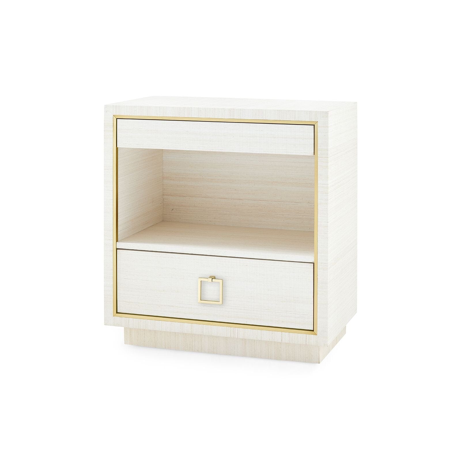PETER 2-DRAWER SIDE TABLE, LIGHT NATURAL SHIMMER