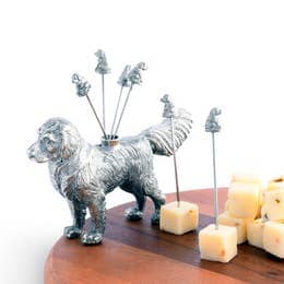 Pewter Retriever Cheese Picks