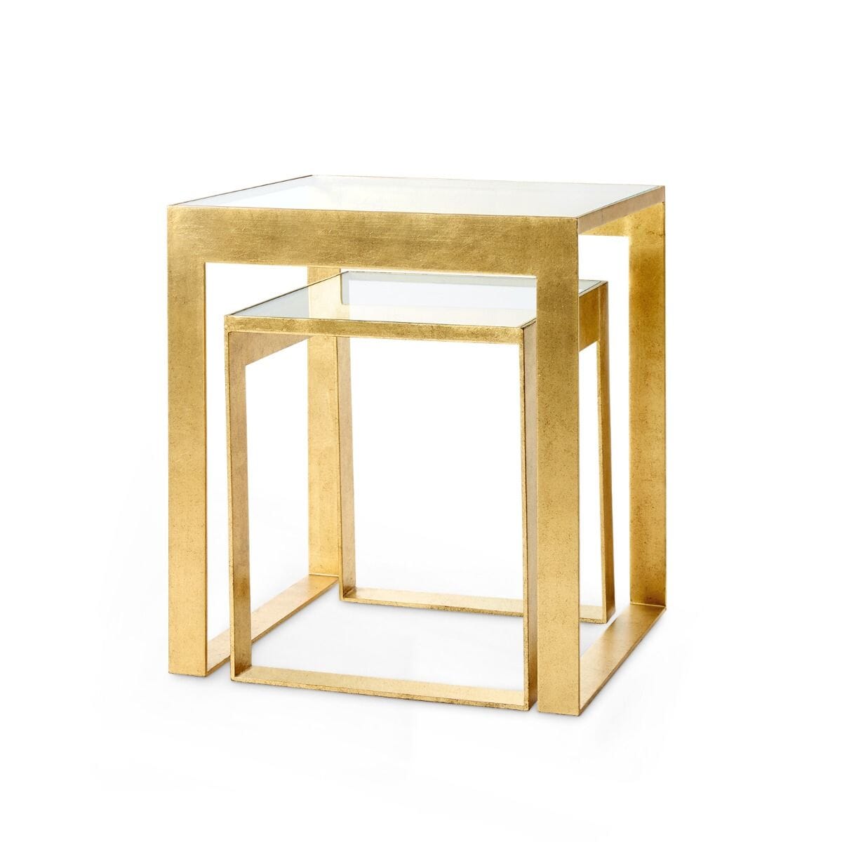 PRAIRIE SIDE TABLE, GOLD LEAF